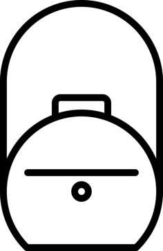 Bag For Woman Line Art Illustration Svg, Free Vectors File